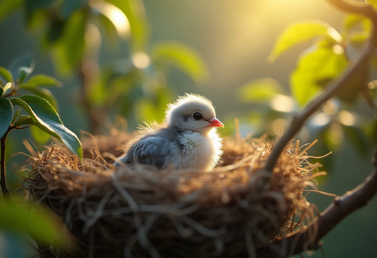 bébé pigeon