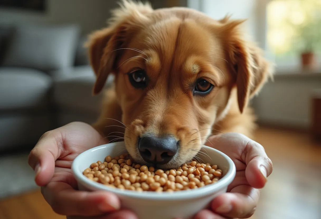 chien lentilles