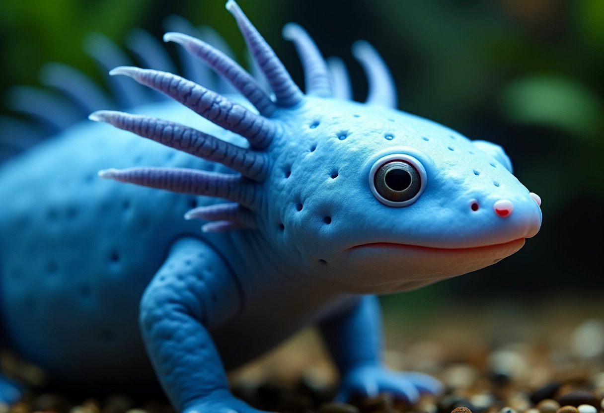 axolotl bleu